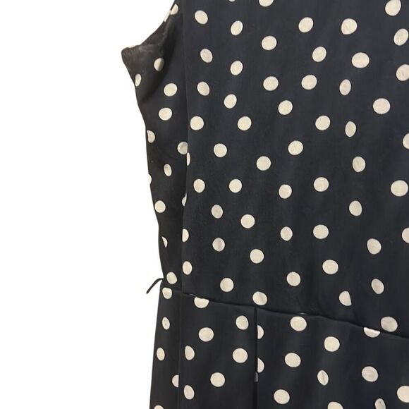 Soho Apparel LTD Polka Dot Dress Black & White Sleeveless 2X - Picture 2 of 4